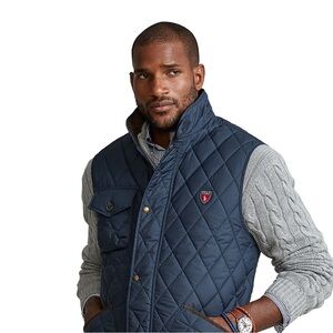 RLX Ralph Lauren Dark Blue Quilted Vest